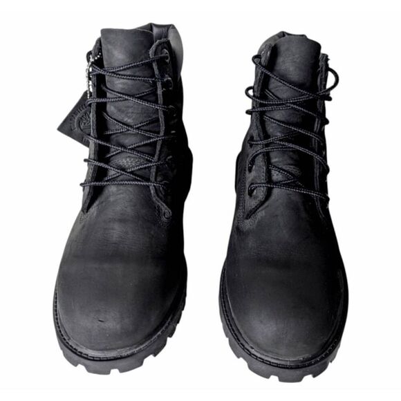 TIMBERLAND 6 Inch Premium Waterproof Boot In Black Size 6Y/W8 - Picture 4 of 9